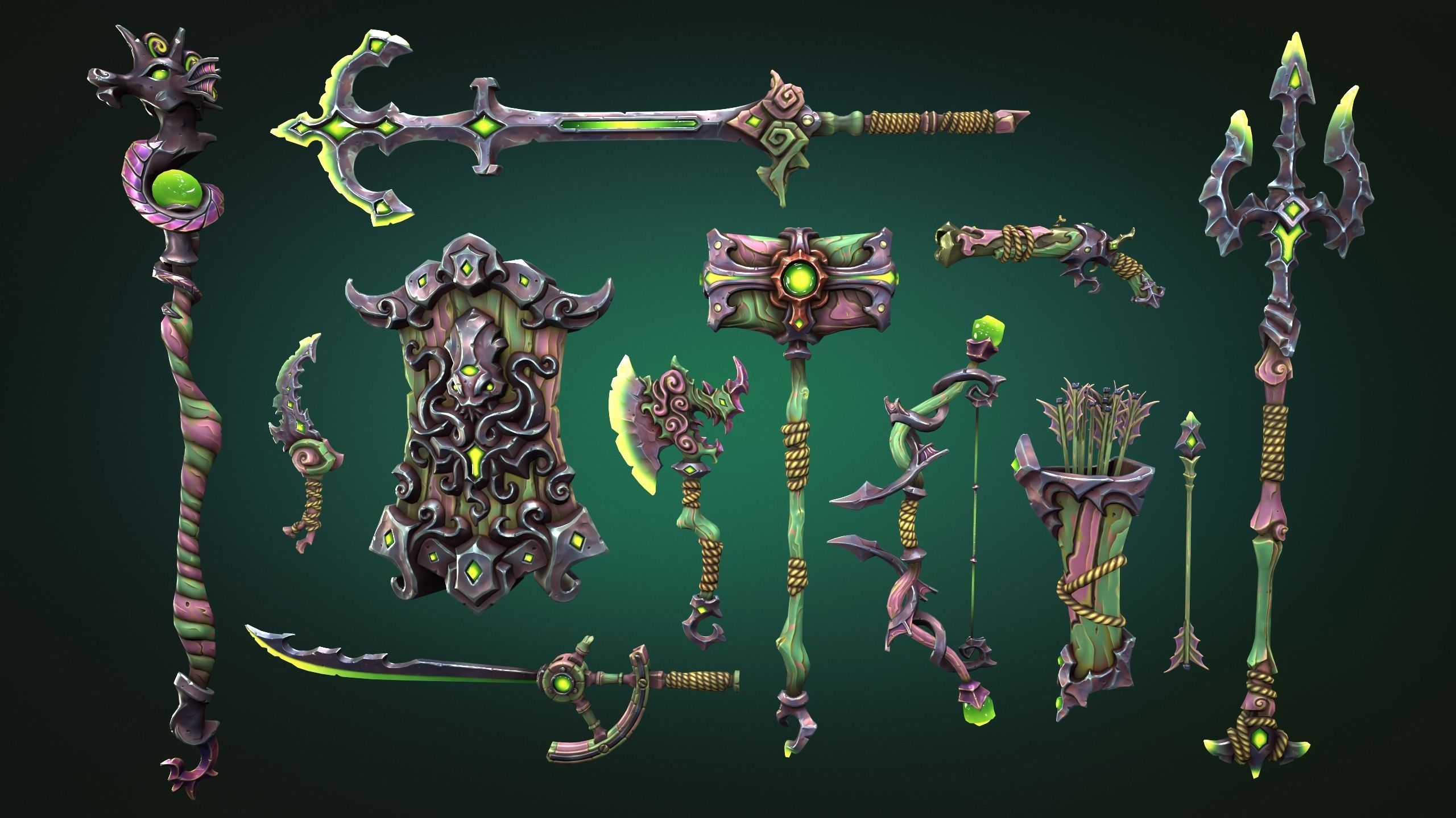 Coastal weapons collection 3d print 3D print model_15