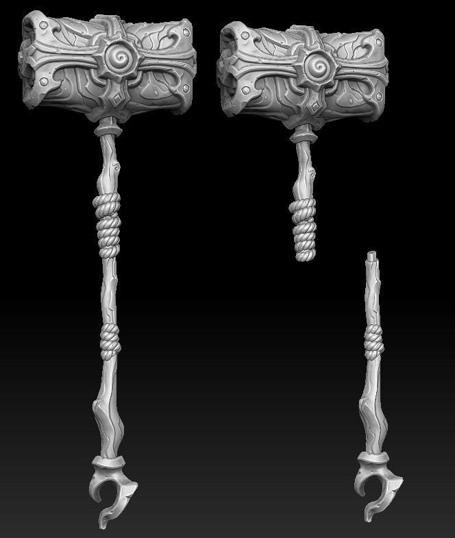 Coastal weapons collection 3d print 3D print model_10