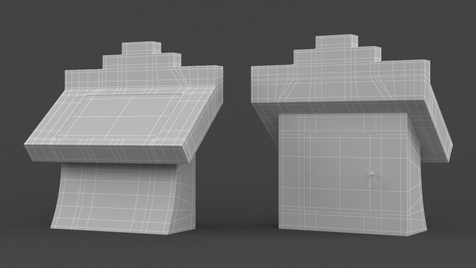 Information Kiosk 3D model_5