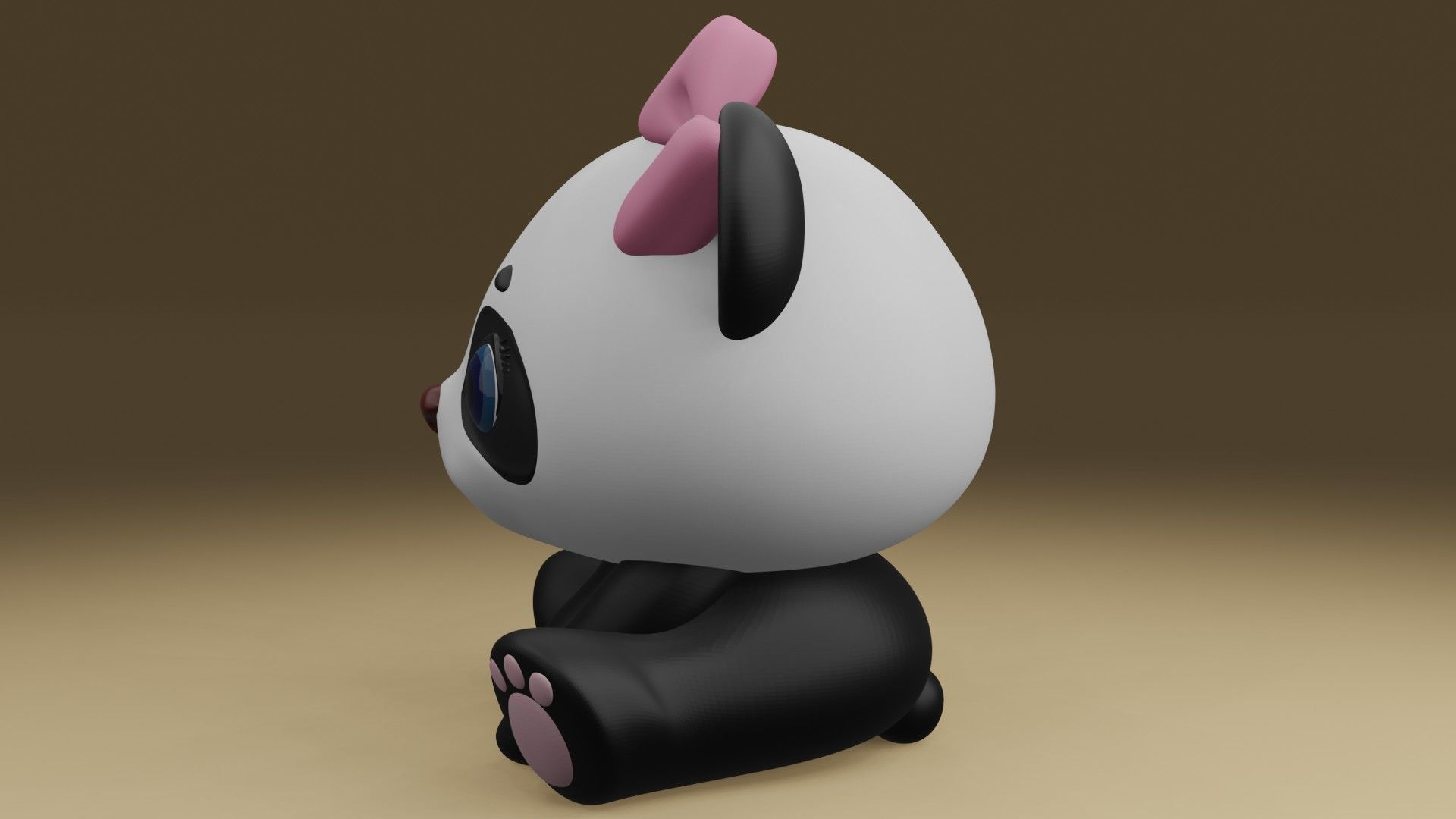 panda bear 3D print model_13