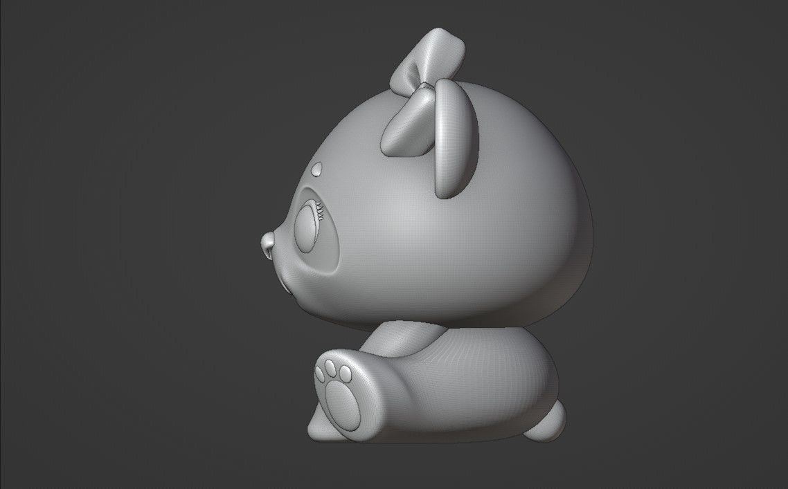 panda bear 3D print model_5