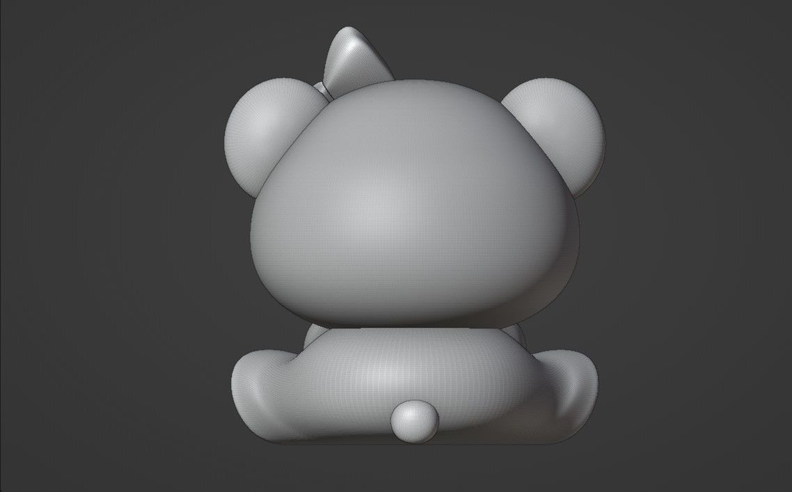 panda bear 3D print model_4
