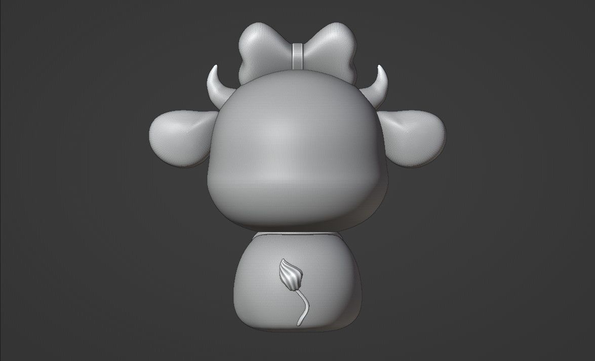 cute cow 3D print model_4