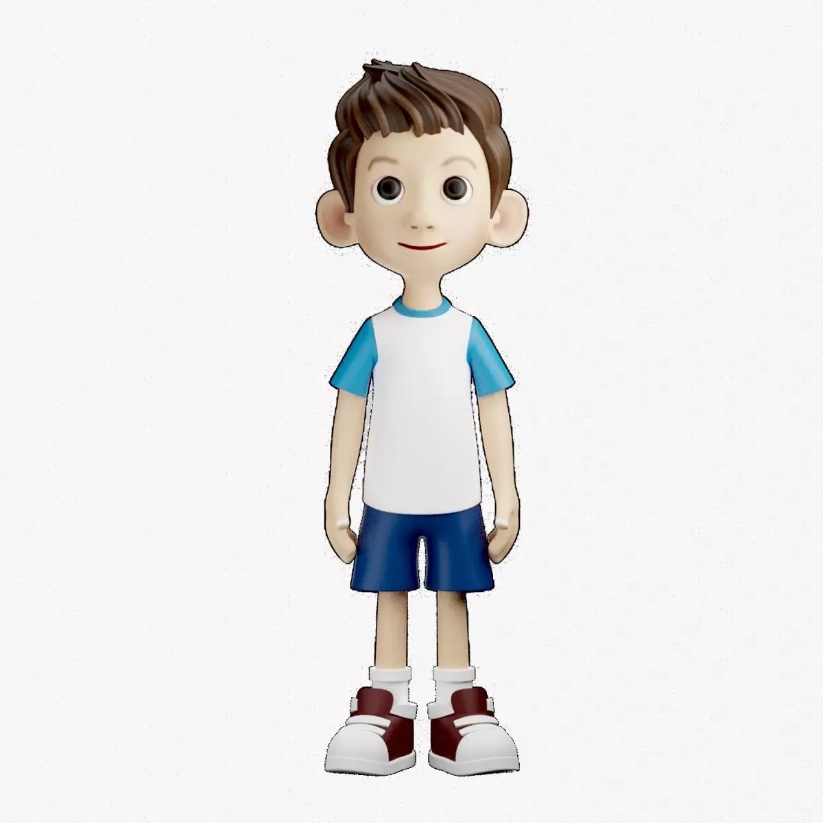 Boy with Texture 3D print model_0