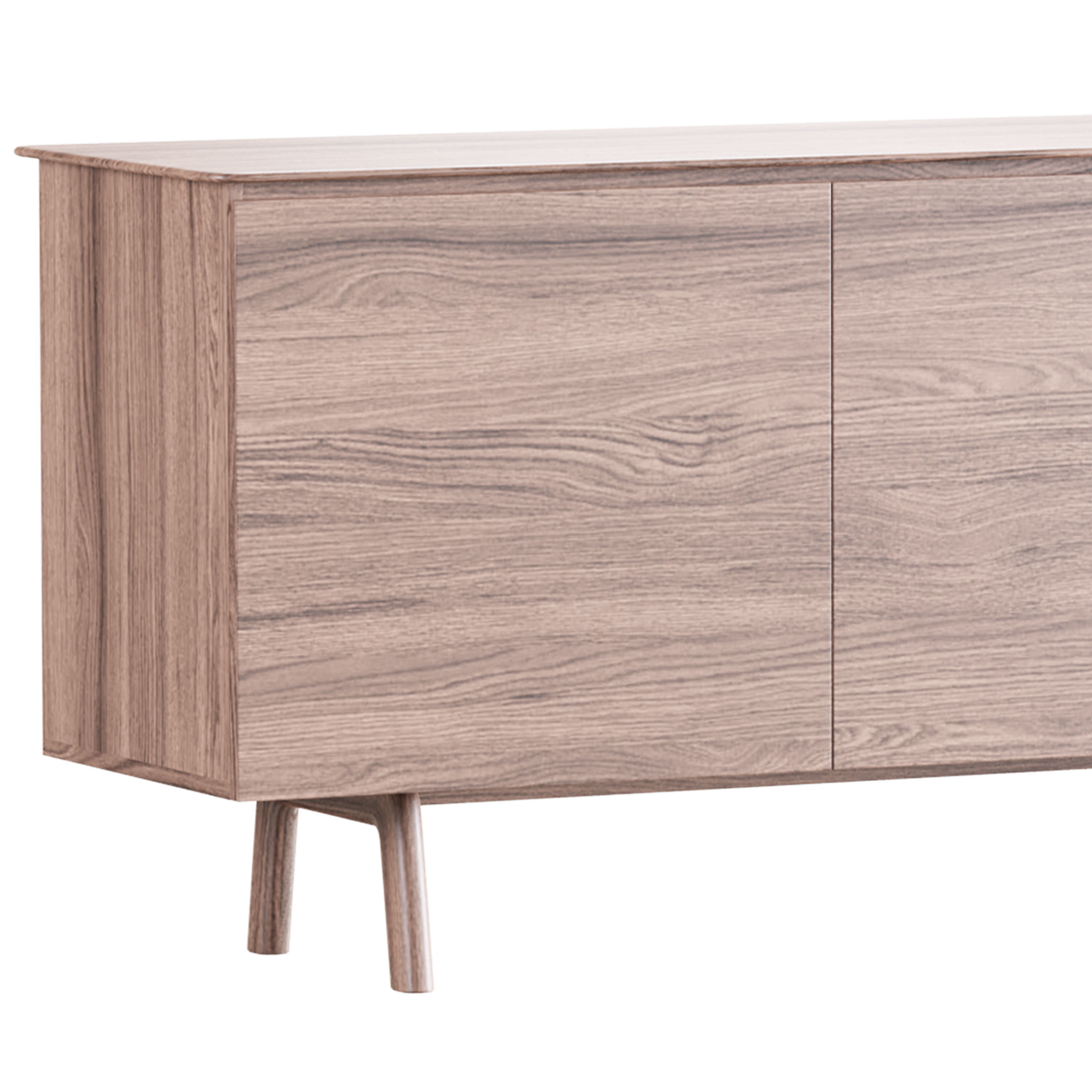 Madison 2 Door 3 Drawer Sideboard in Oak 3D model_1