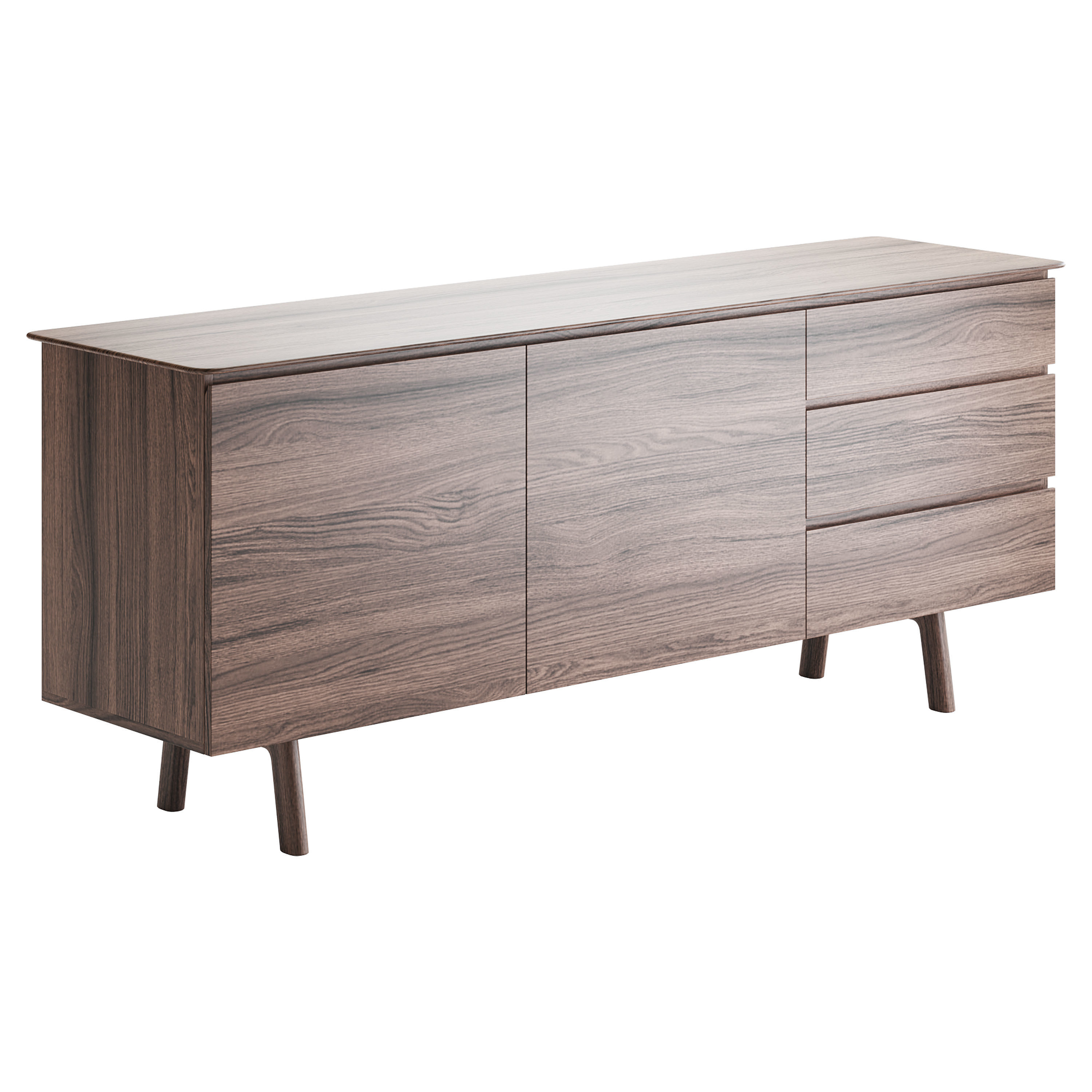 Madison 2 Door 3 Drawer Sideboard in Oak 3D model_3