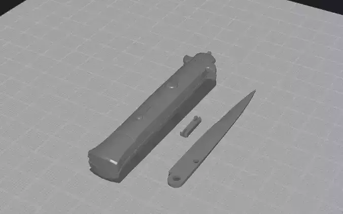 CSGO CS2 working stiletto knife 3D print model