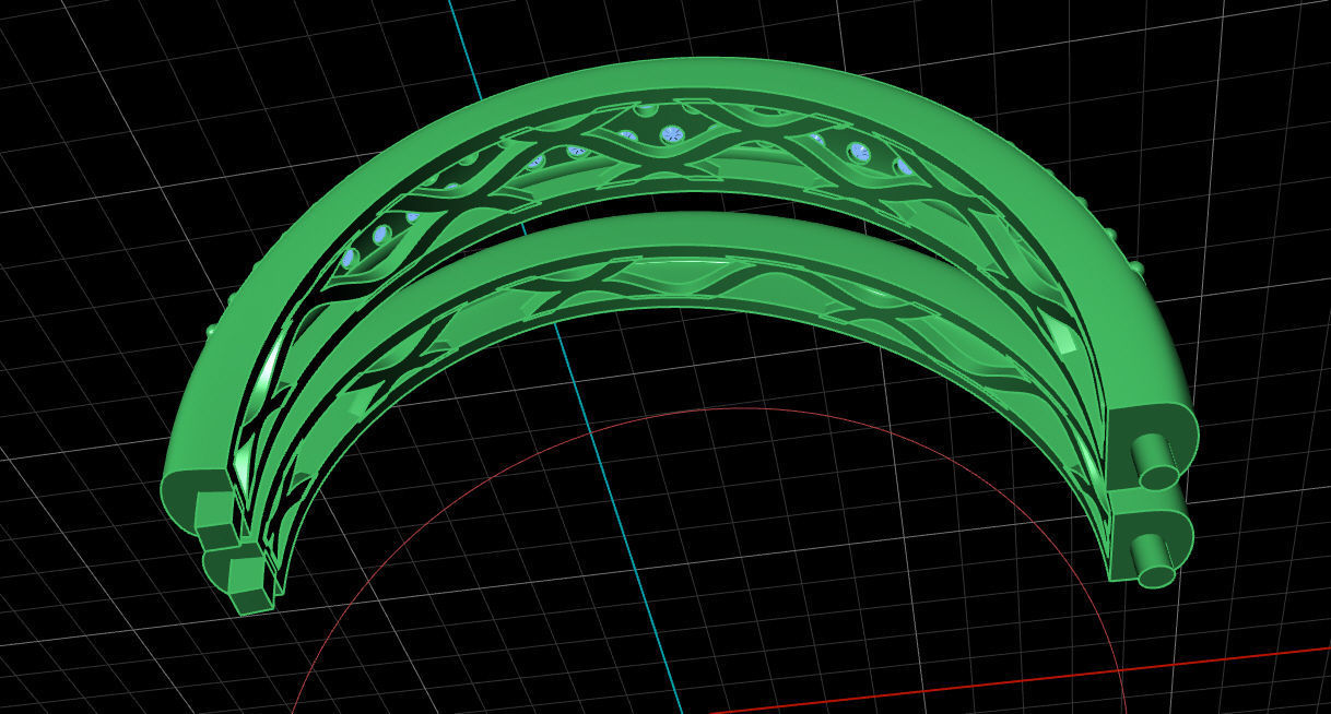 Tow tone ring 3D print model_11