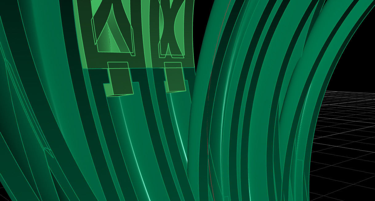 Tow tone ring 3D print model_14