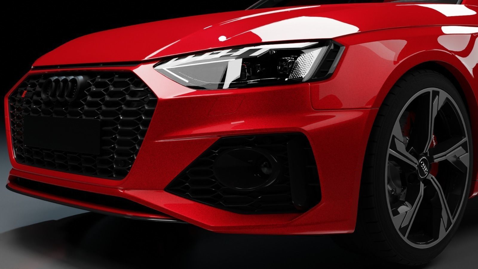 Audi RS4 Avant Low-poly 3D model_6