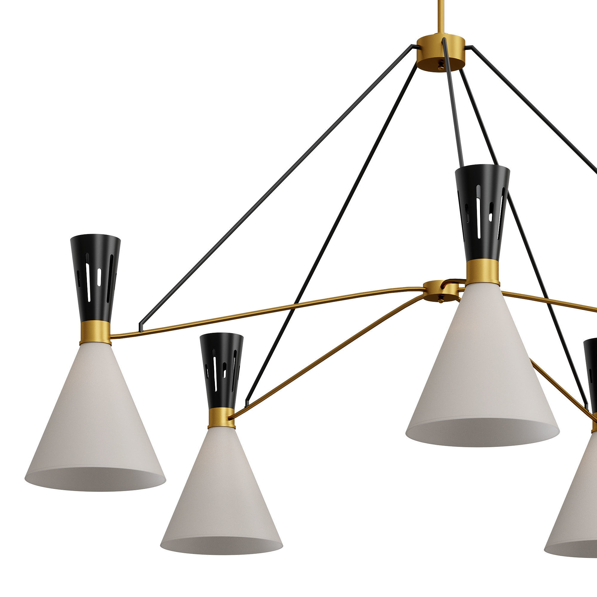 Ramsey 5 Light Round Chandelier By Arhaus 3D model_1