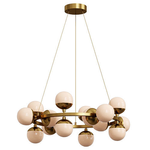 Raechelle Globe Chandelier By Arhaus 3D model