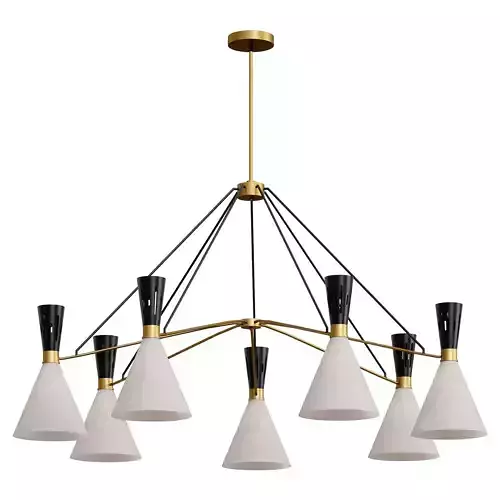 Ramsey 6 Light Linear Chandelier By Arhaus
