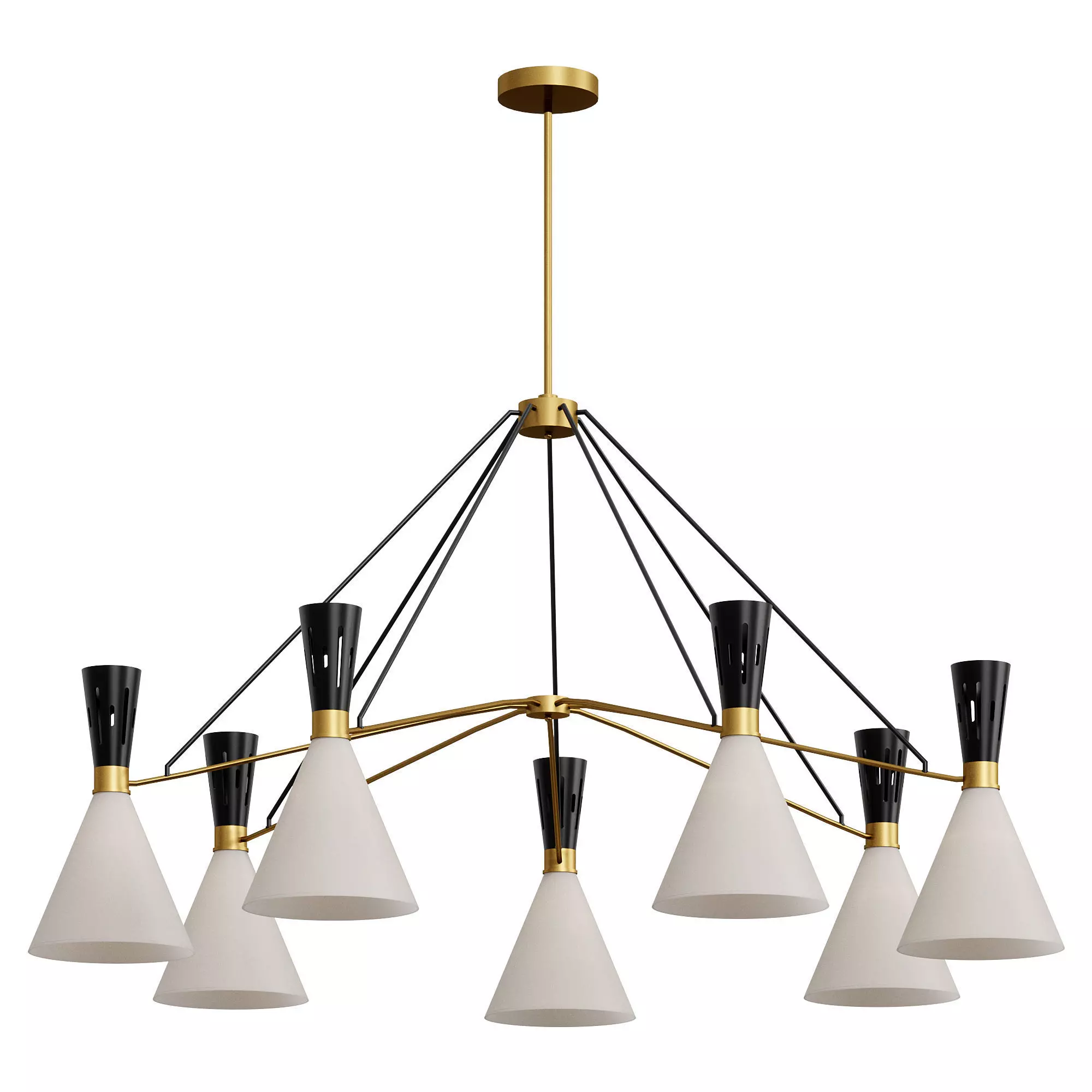 Ramsey 6 Light Linear Chandelier By Arhaus 3D model_0