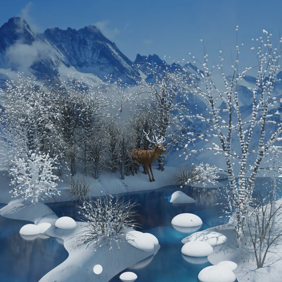 Forest model 3D model_1