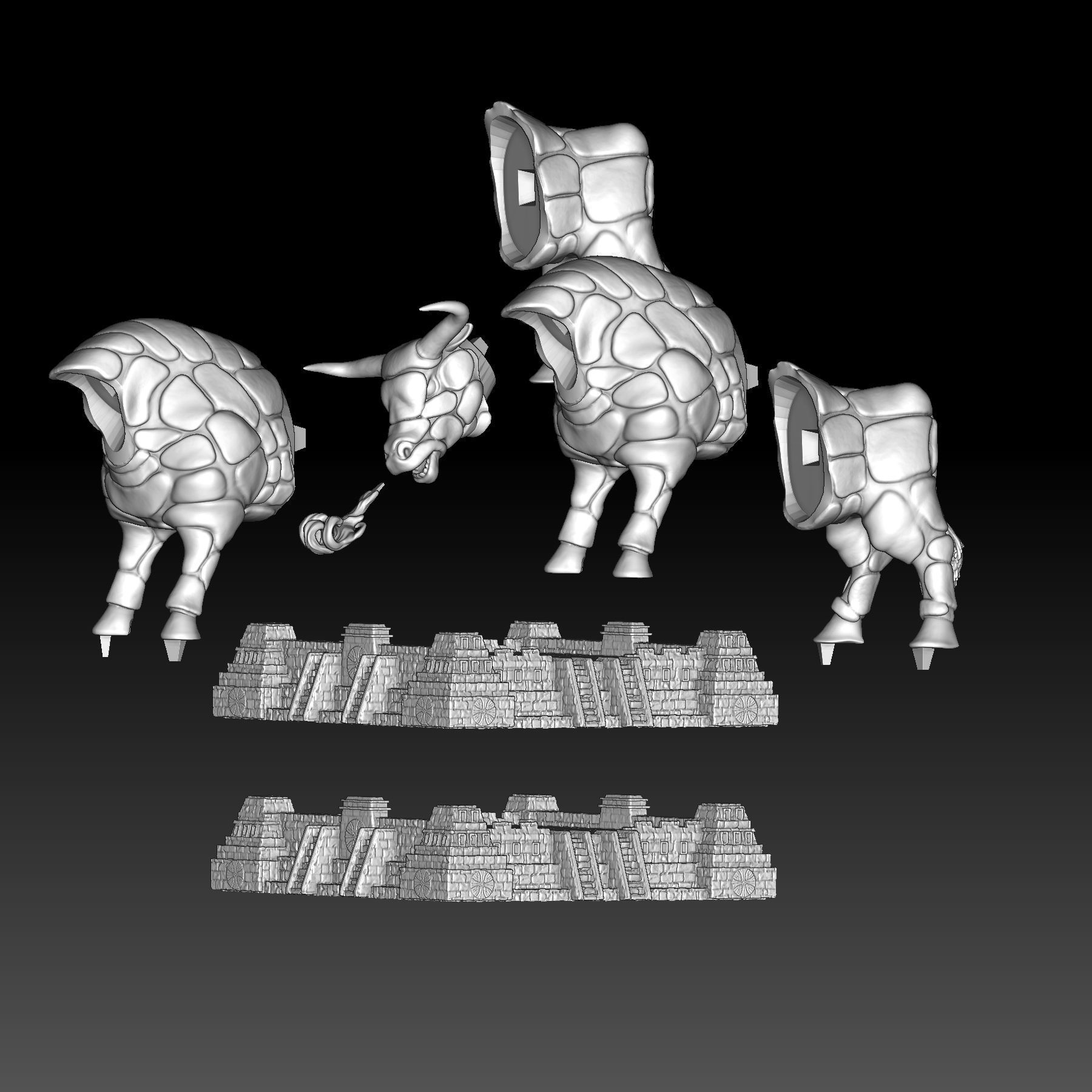 Heroes 3 Gorgon  3D print model_5