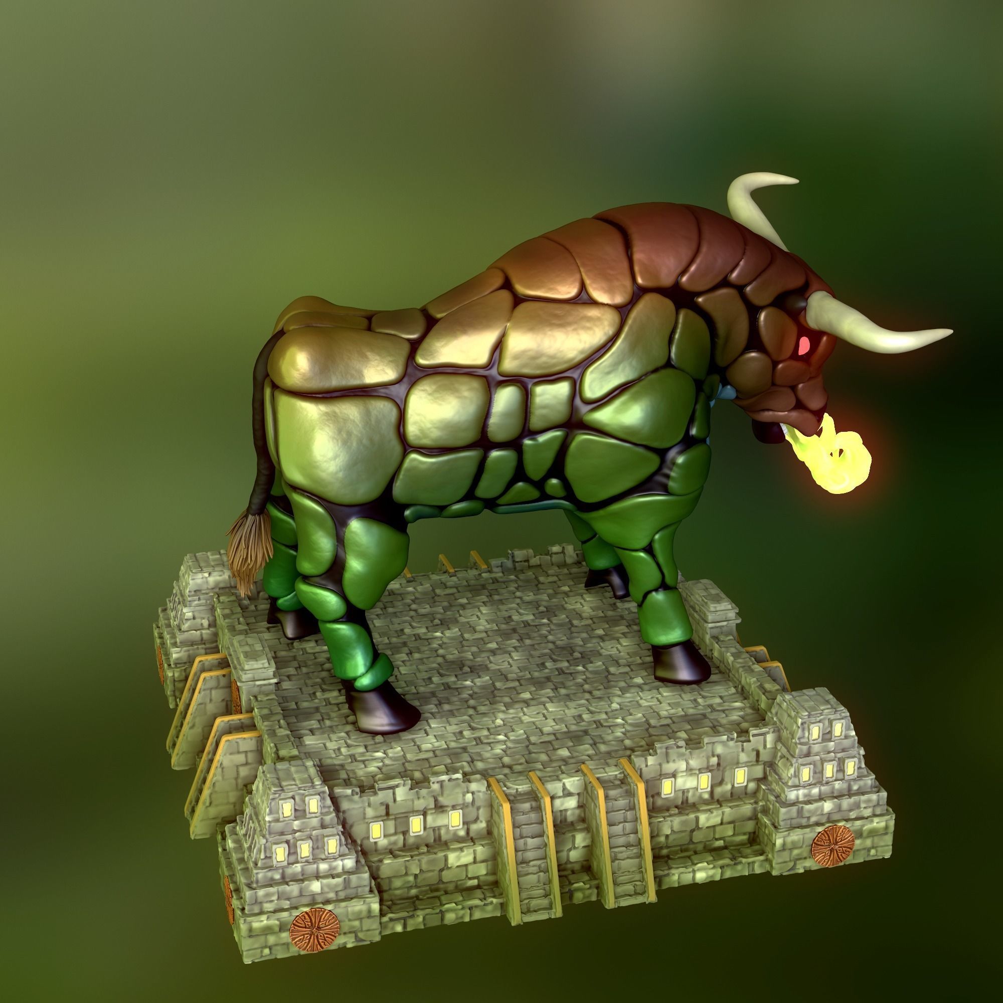 Heroes 3 Gorgon  3D print model_2