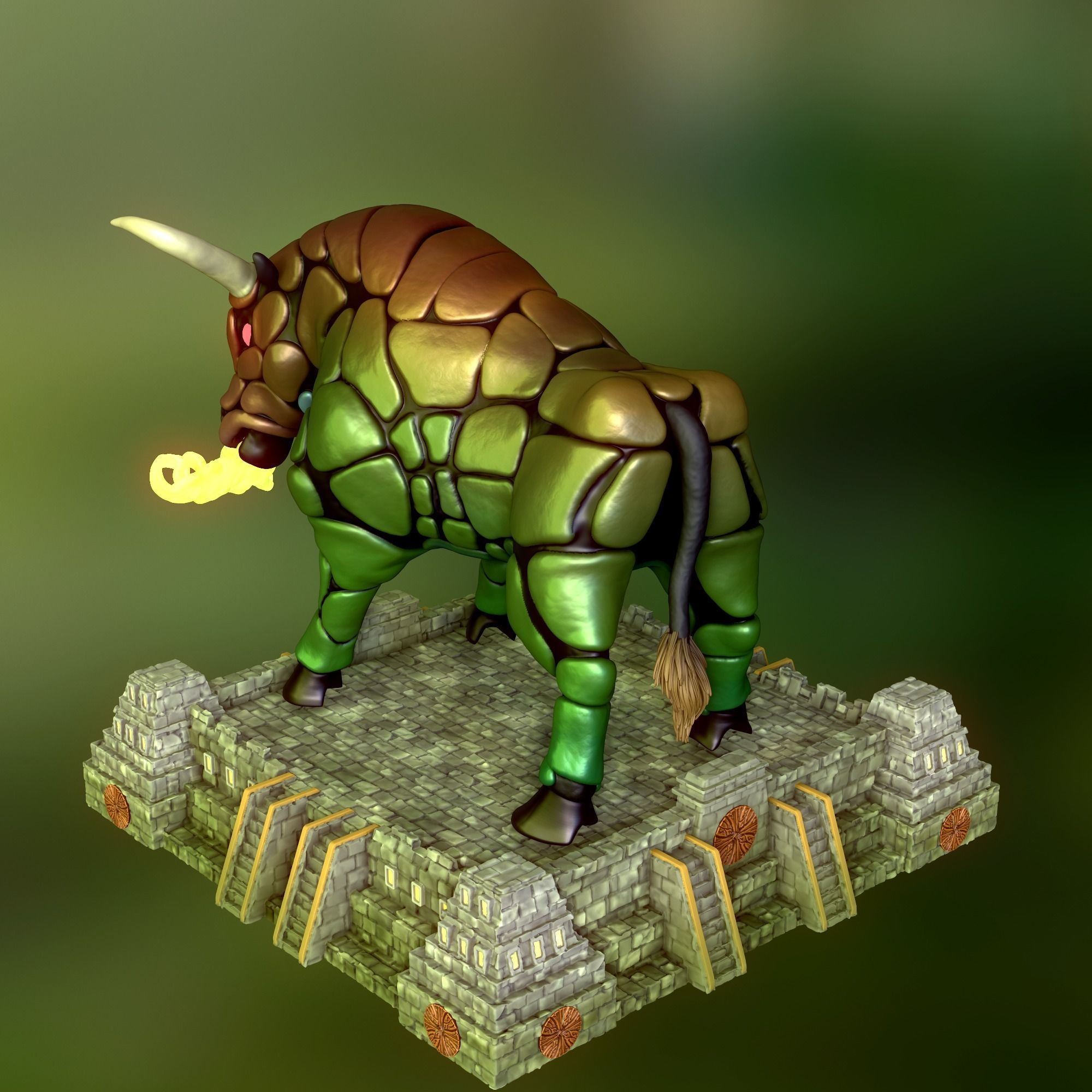 Heroes 3 Gorgon  3D print model_3