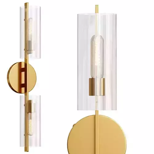 Kendrick 2 Light Sconce in Aged Brass By Arhaus