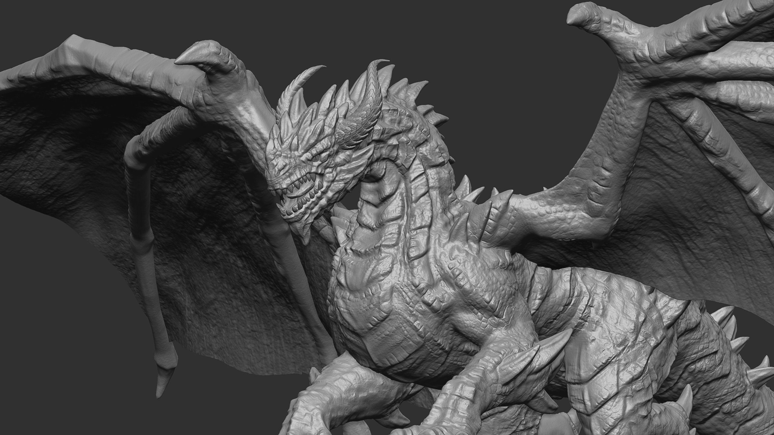 Ancient Dragon - Artifact Guardian Low-poly 3D model_18