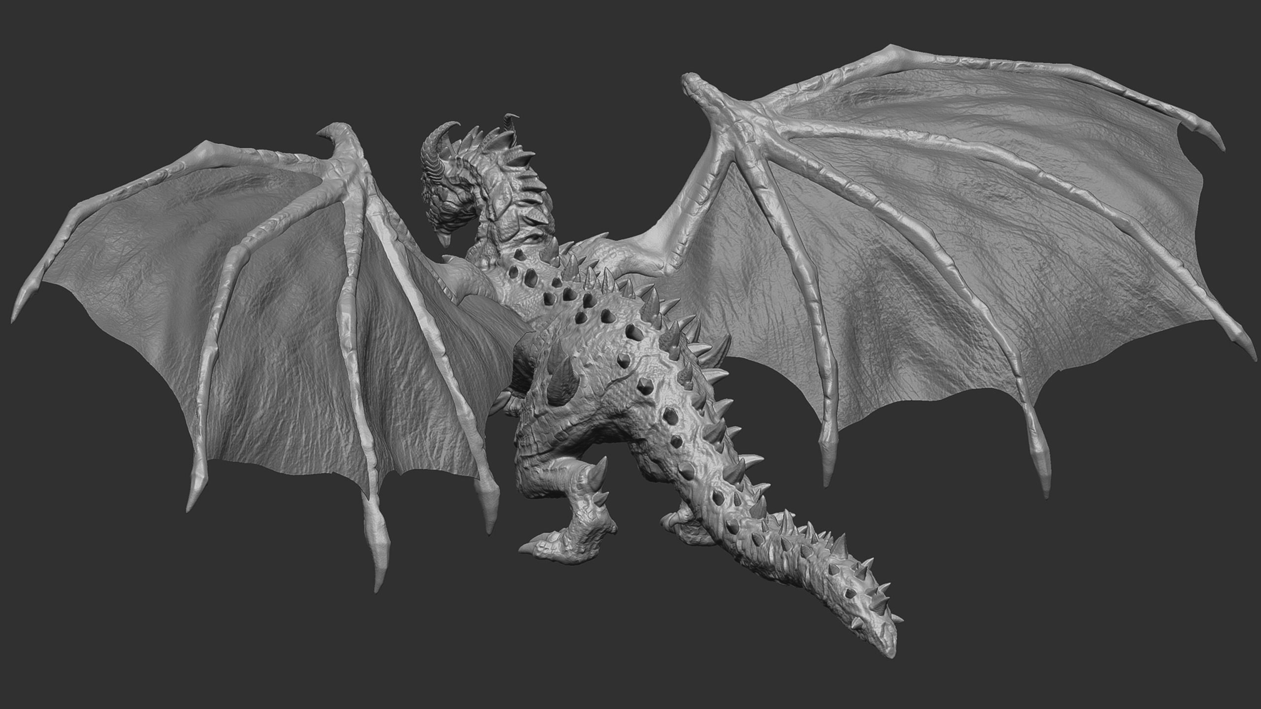 Ancient Dragon - Artifact Guardian Low-poly 3D model_20