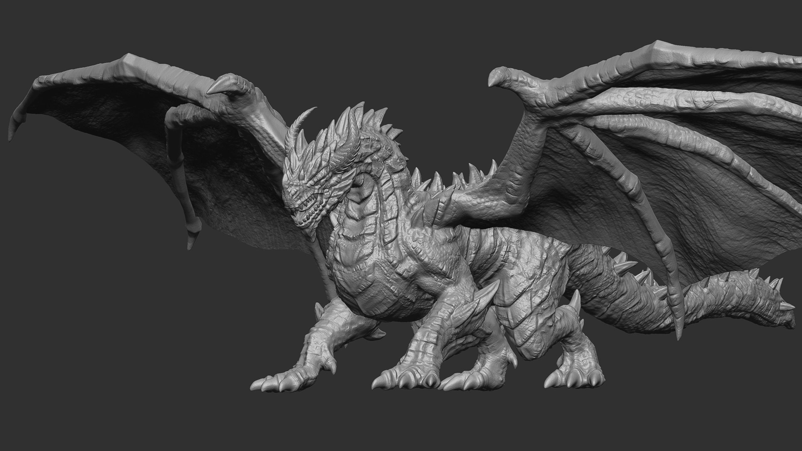 Ancient Dragon - Artifact Guardian Low-poly 3D model_16