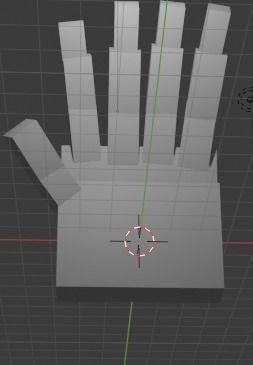 low-poly hand  Low-poly 3D model_4
