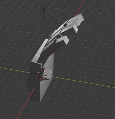 low-poly hand  Low-poly 3D model_1