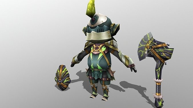 Thunder Froglar Male V4 Low-poly 3D model