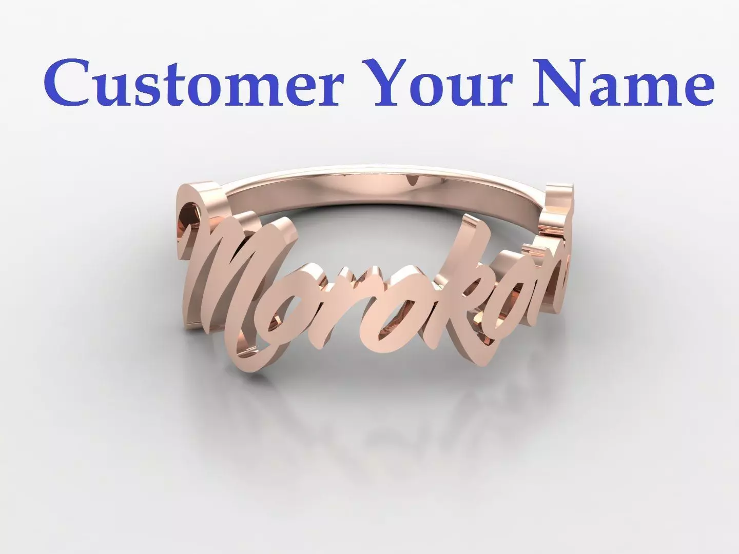 Custom Your Name Ring 20 Dollar Free 3D print model