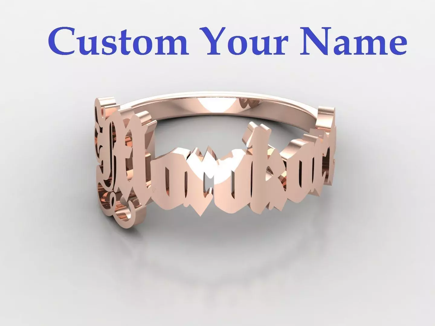 Custom Your Name Ring 20 Dollar Free 3D print model