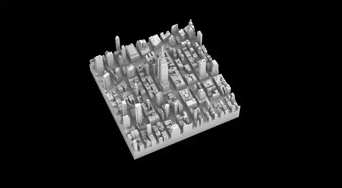 EMPIRE STATE BUILDING CITY MODEL 3D PRINT FILE