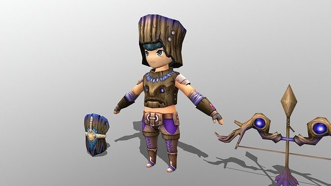 Woodworker Male V3 Low-poly 3D model