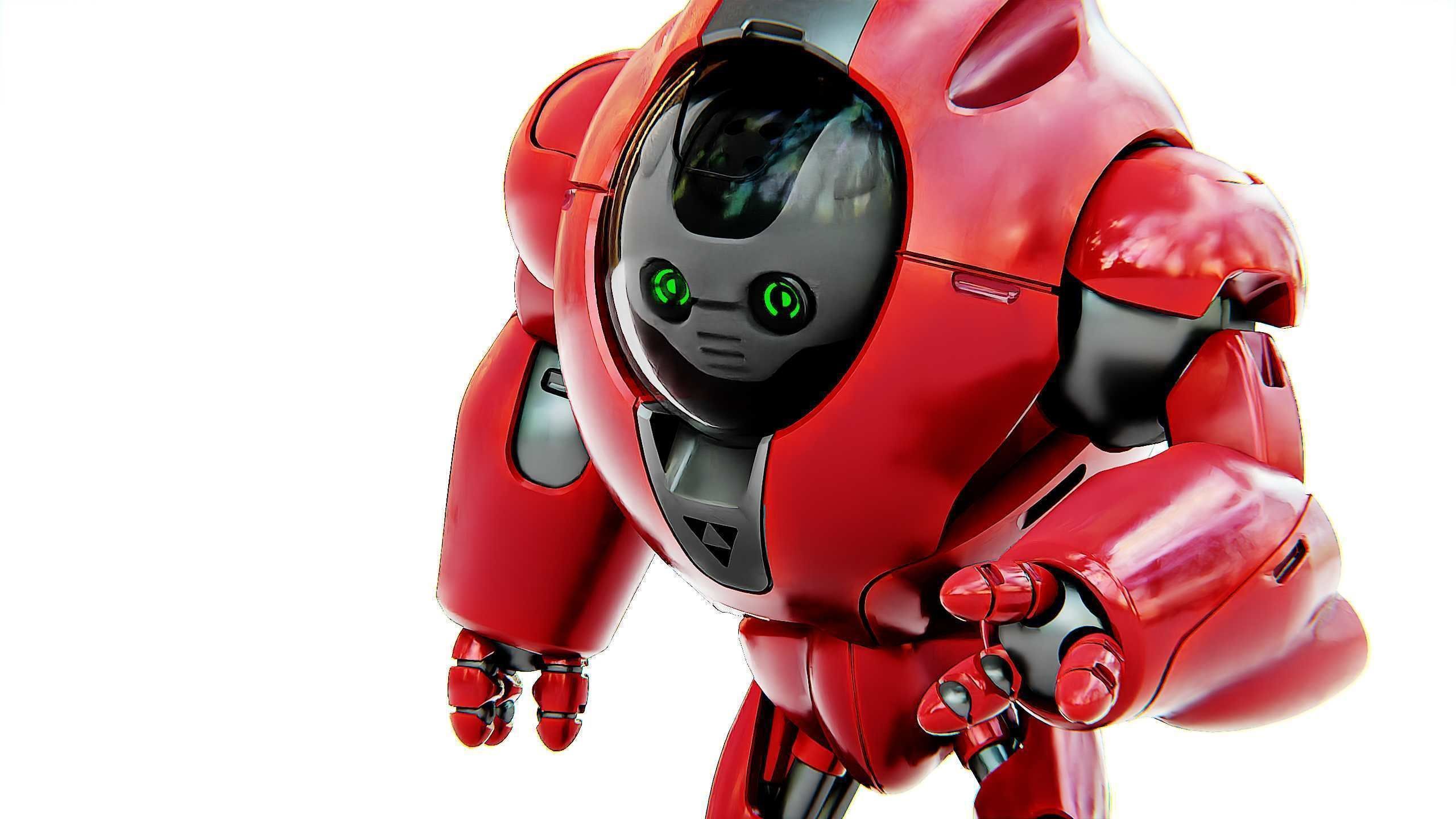 ASTRONAUT BOTV-2000 B Rigged for Unreal Engine - Unity - MIXAMO 3D model_23