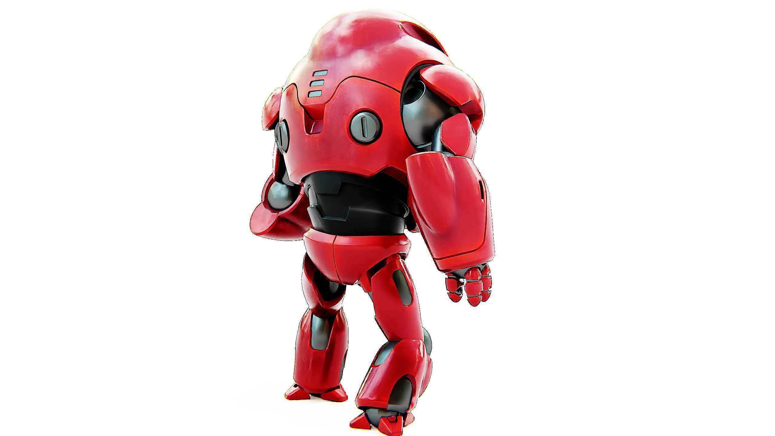 ASTRONAUT BOTV-2000 B Rigged for Unreal Engine - Unity - MIXAMO 3D model_16