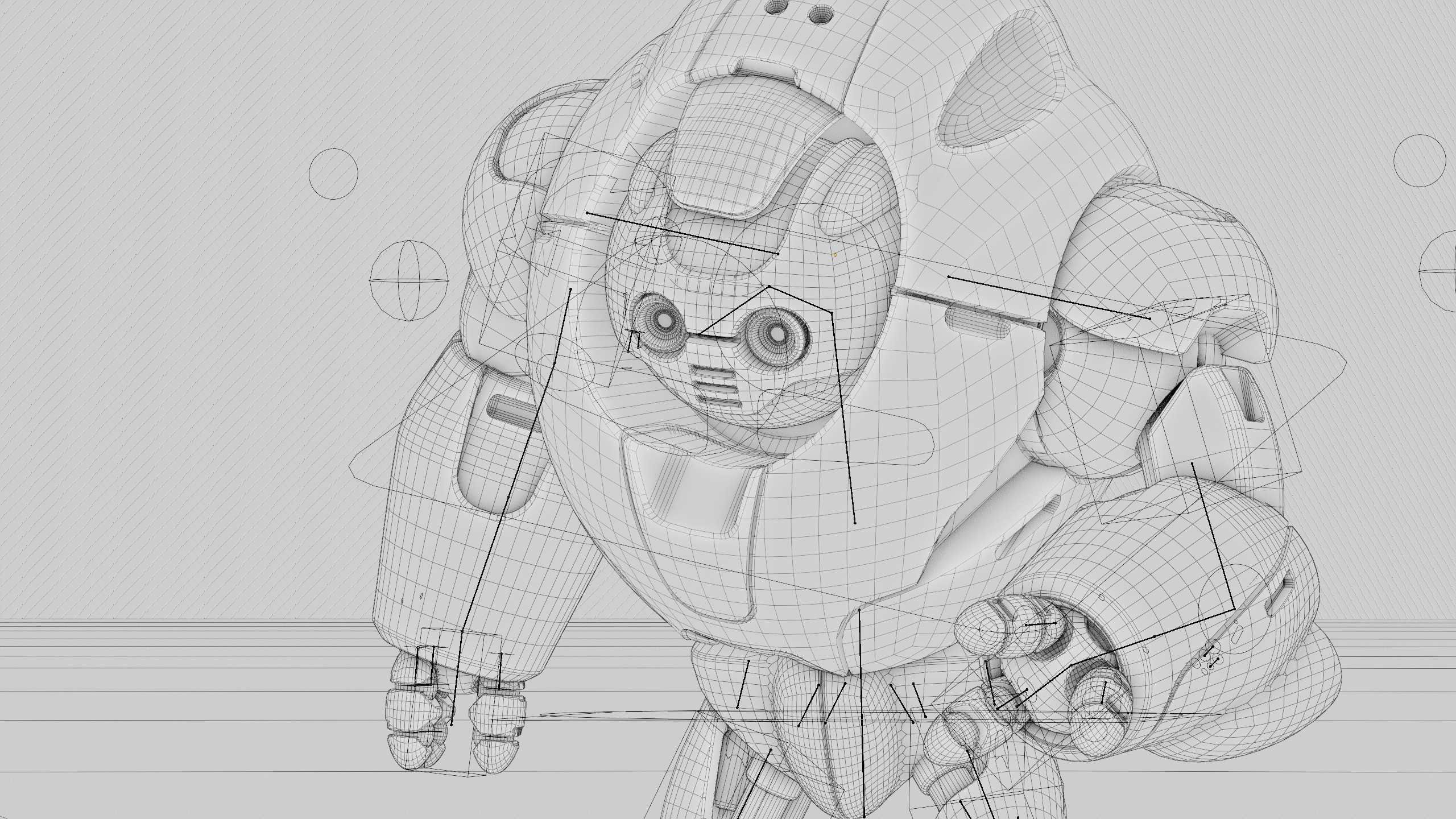 ASTRONAUT BOTV-2000 B Rigged for Unreal Engine - Unity - MIXAMO 3D model_42