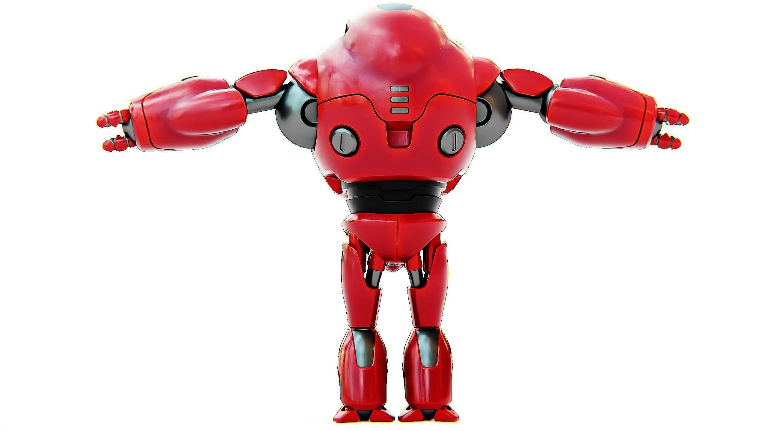 ASTRONAUT BOTV-2000 B Rigged for Unreal Engine - Unity - MIXAMO 3D model_31