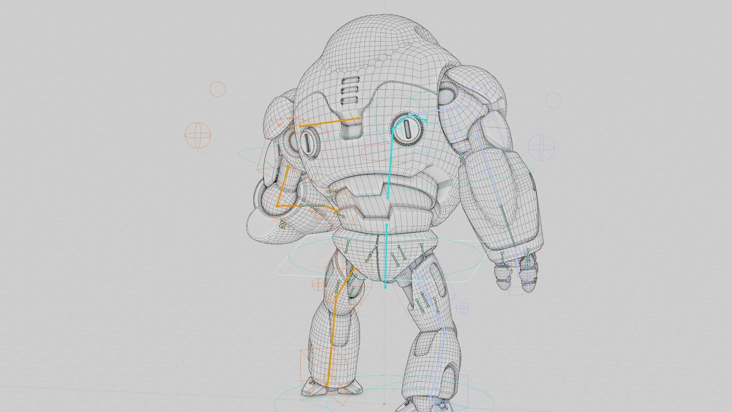 ASTRONAUT BOTV-2000 B Rigged for Unreal Engine - Unity - MIXAMO 3D model_41