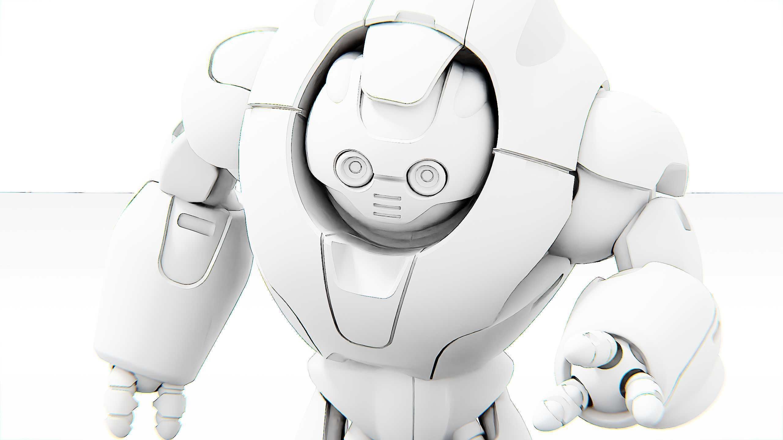 ASTRONAUT BOTV-2000 B Rigged for Unreal Engine - Unity - MIXAMO 3D model_35