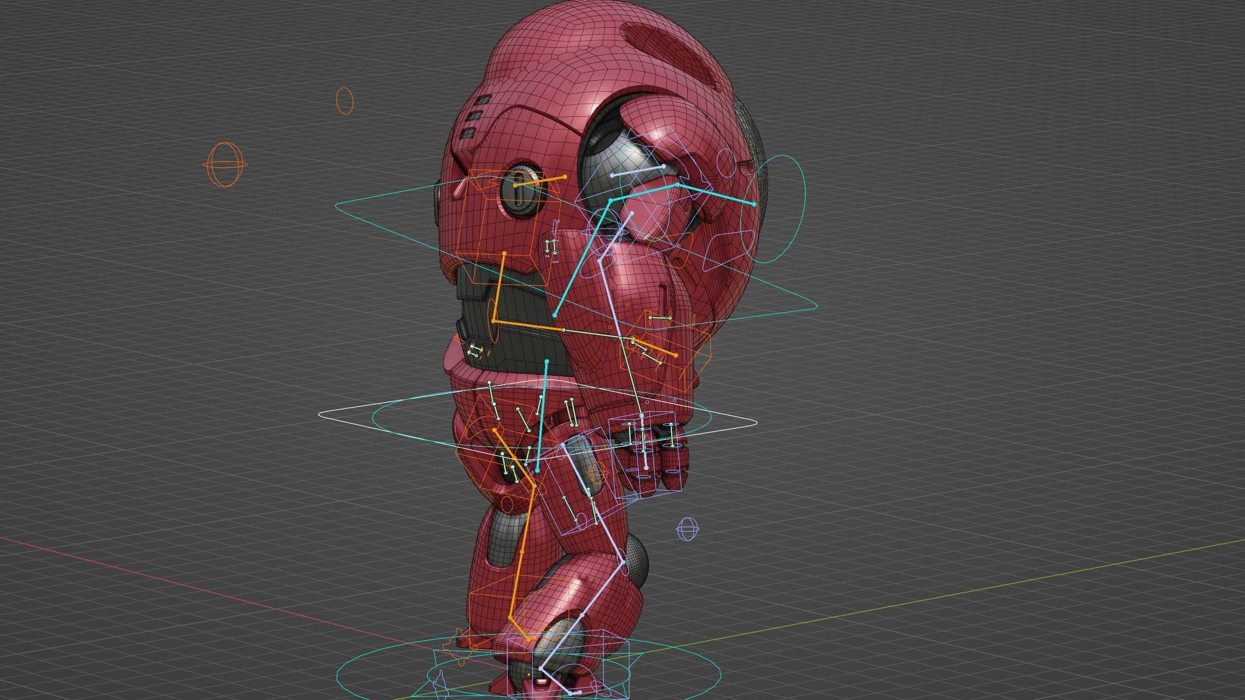 ASTRONAUT BOTV-2000 B Rigged for Unreal Engine - Unity - MIXAMO 3D model_38