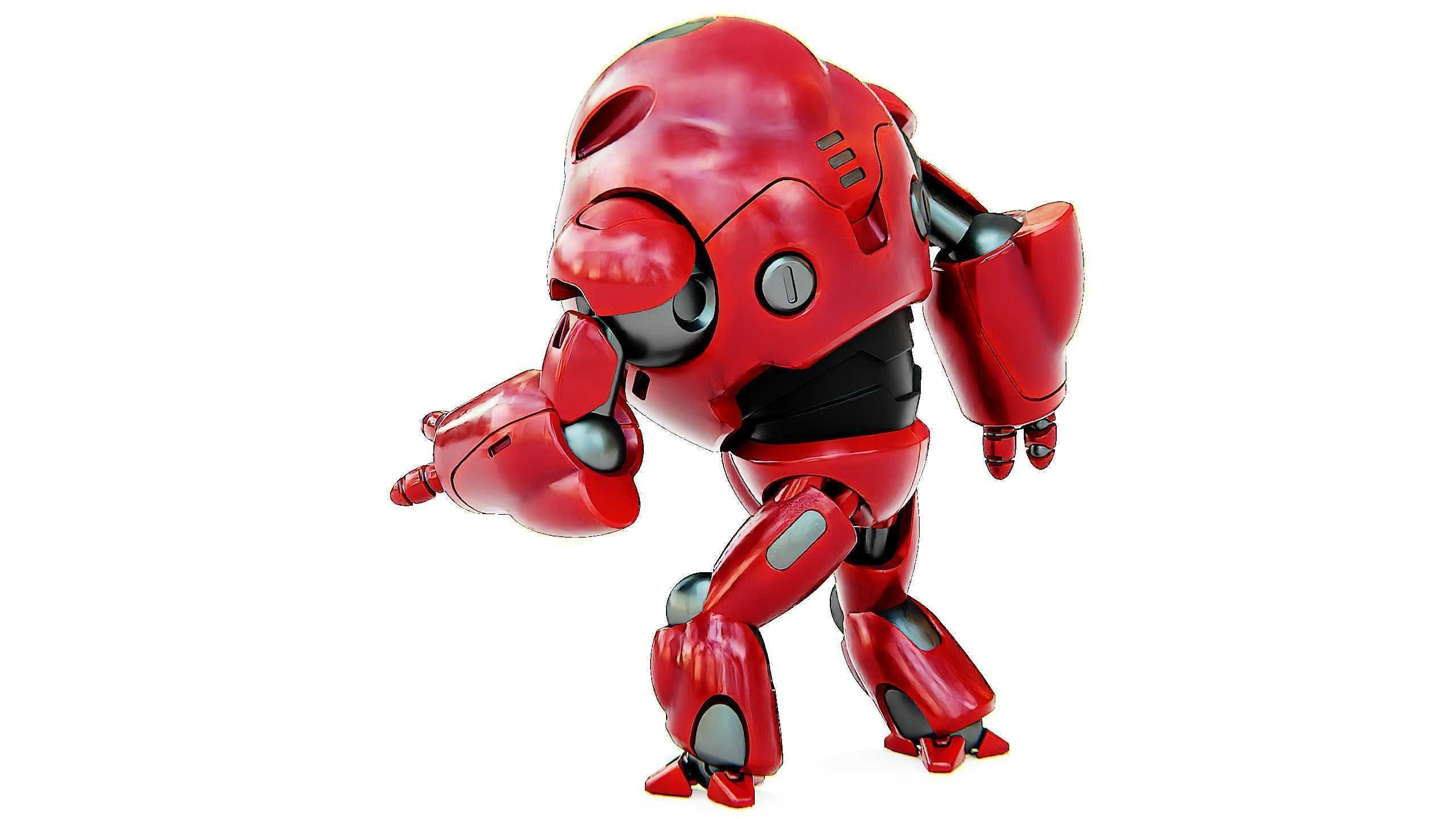 ASTRONAUT BOTV-2000 B Rigged for Unreal Engine - Unity - MIXAMO 3D model_10