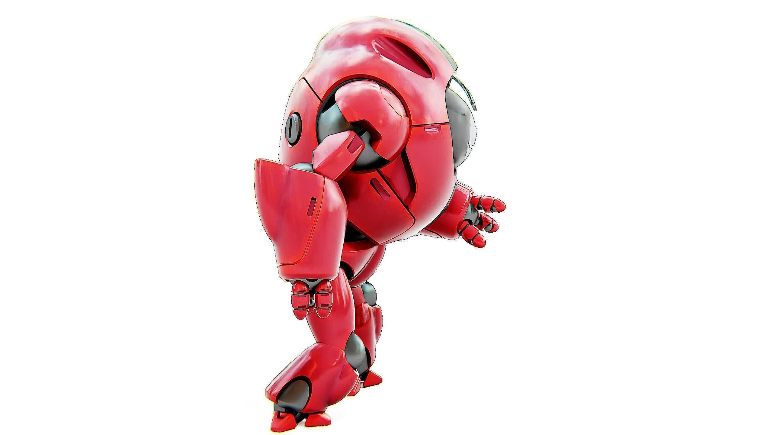 ASTRONAUT BOTV-2000 B Rigged for Unreal Engine - Unity - MIXAMO 3D model_18