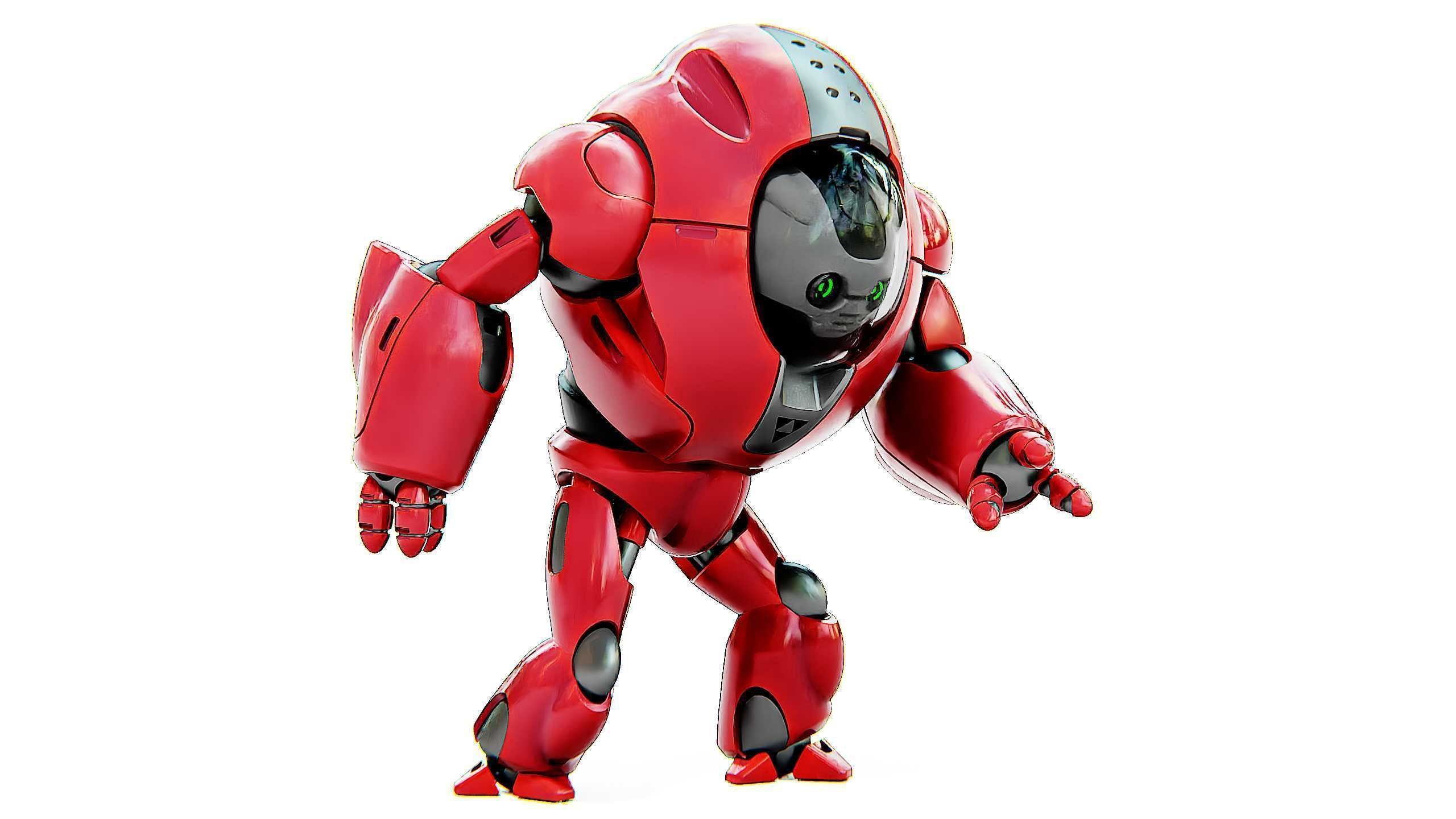 ASTRONAUT BOTV-2000 B Rigged for Unreal Engine - Unity - MIXAMO 3D model_20