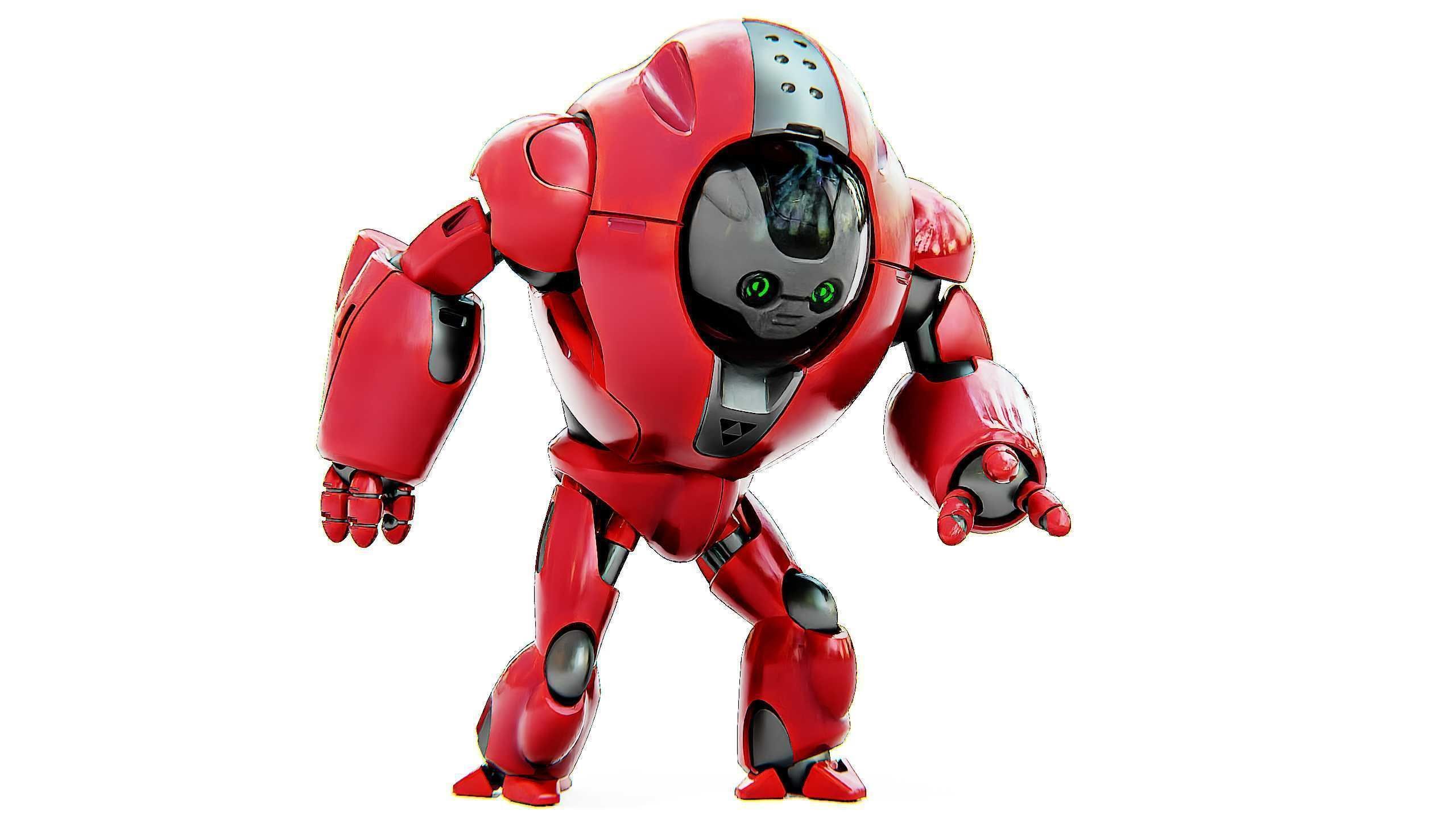 ASTRONAUT BOTV-2000 B Rigged for Unreal Engine - Unity - MIXAMO 3D model_21