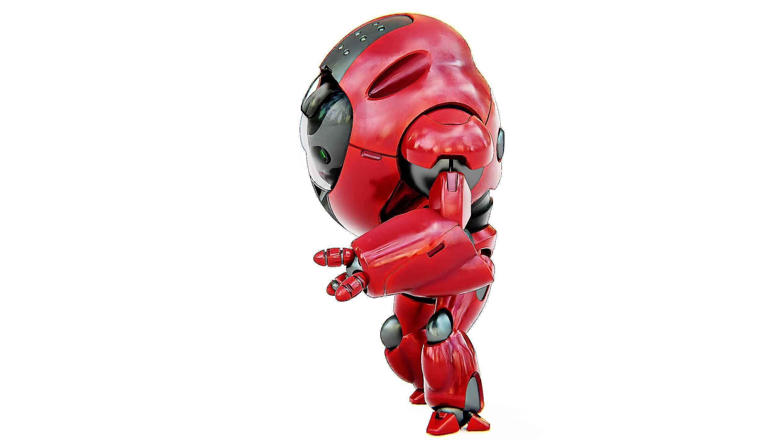 ASTRONAUT BOTV-2000 B Rigged for Unreal Engine - Unity - MIXAMO 3D model_5