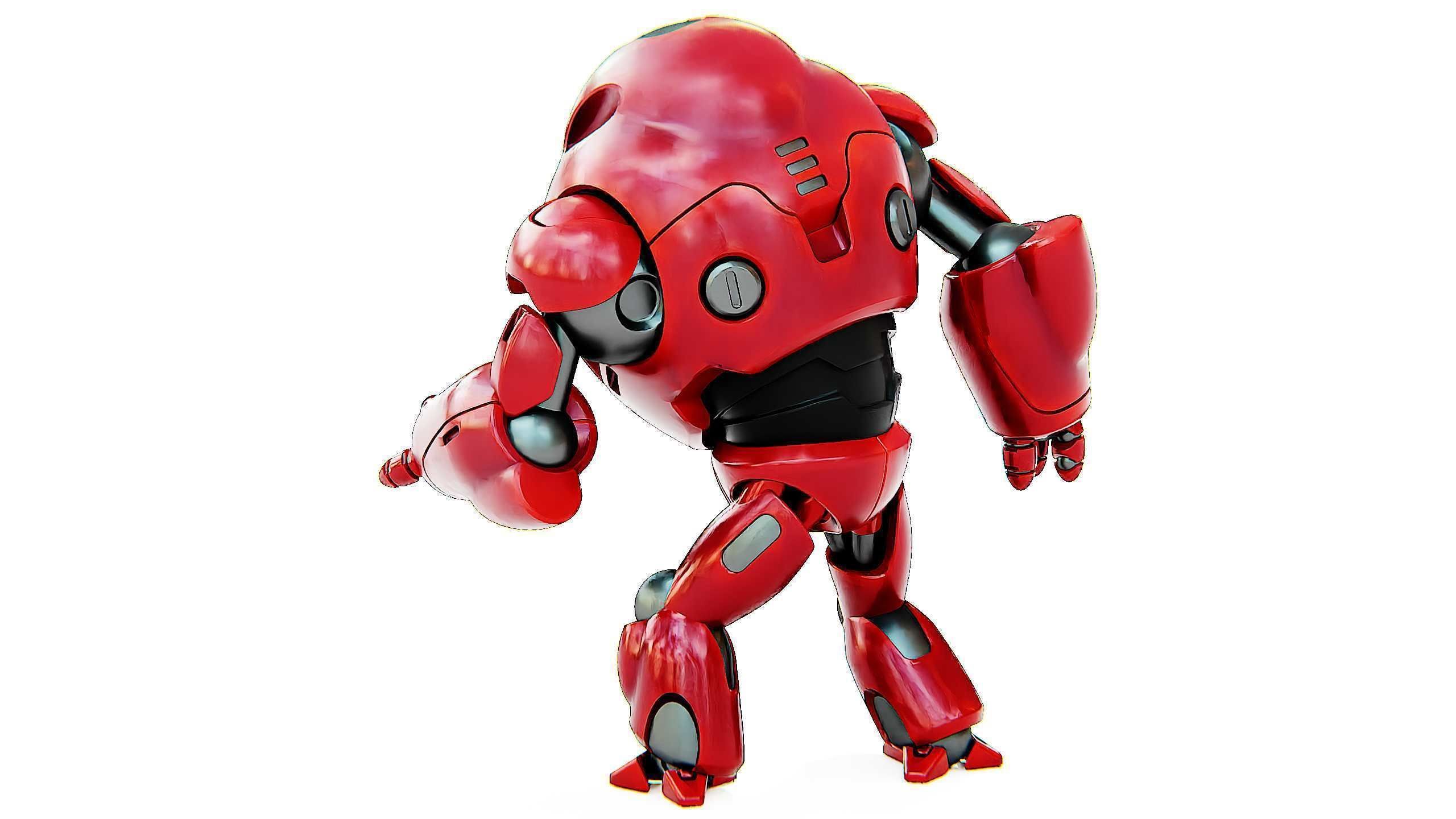 ASTRONAUT BOTV-2000 B Rigged for Unreal Engine - Unity - MIXAMO 3D model_11