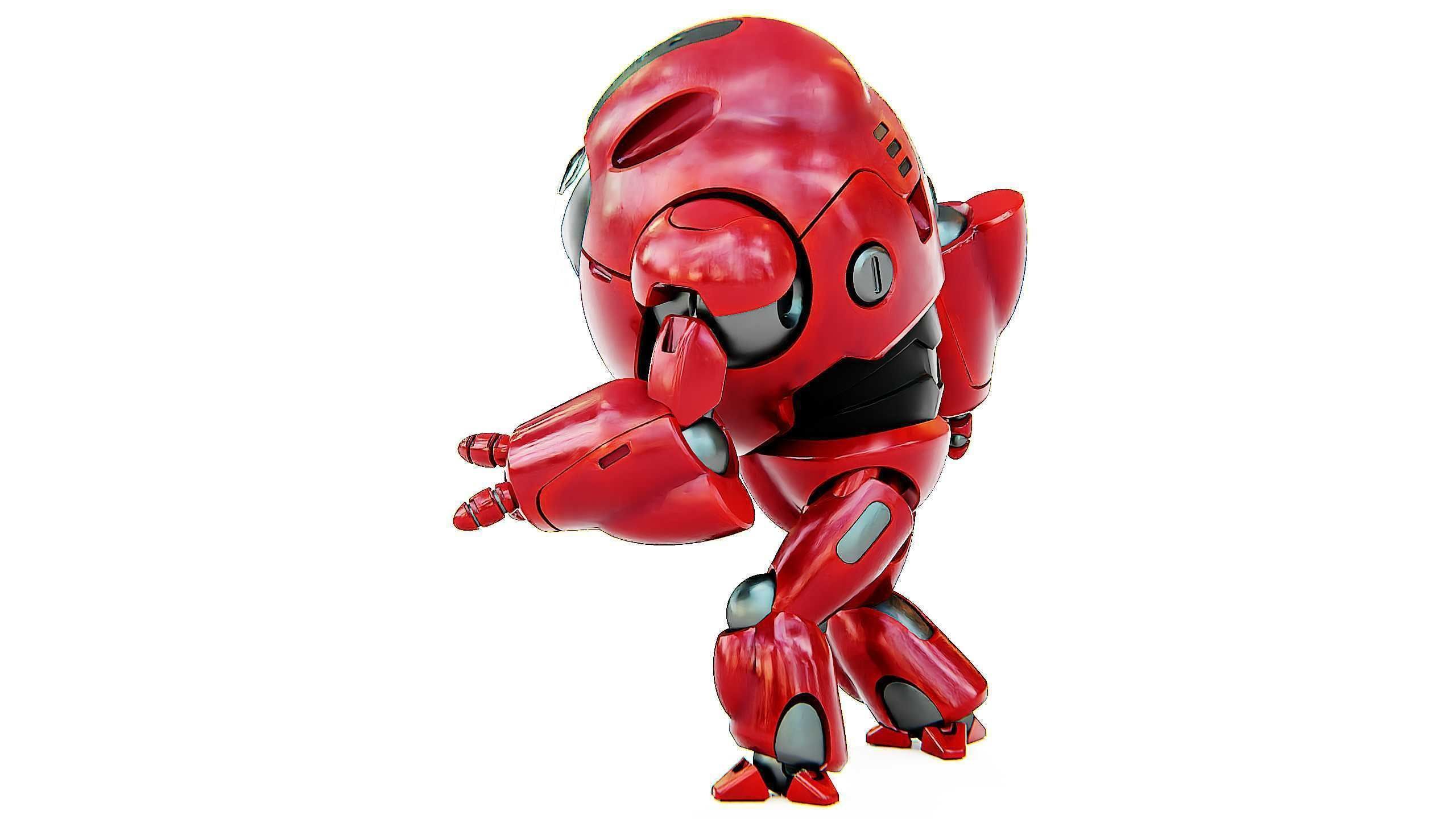 ASTRONAUT BOTV-2000 B Rigged for Unreal Engine - Unity - MIXAMO 3D model_8