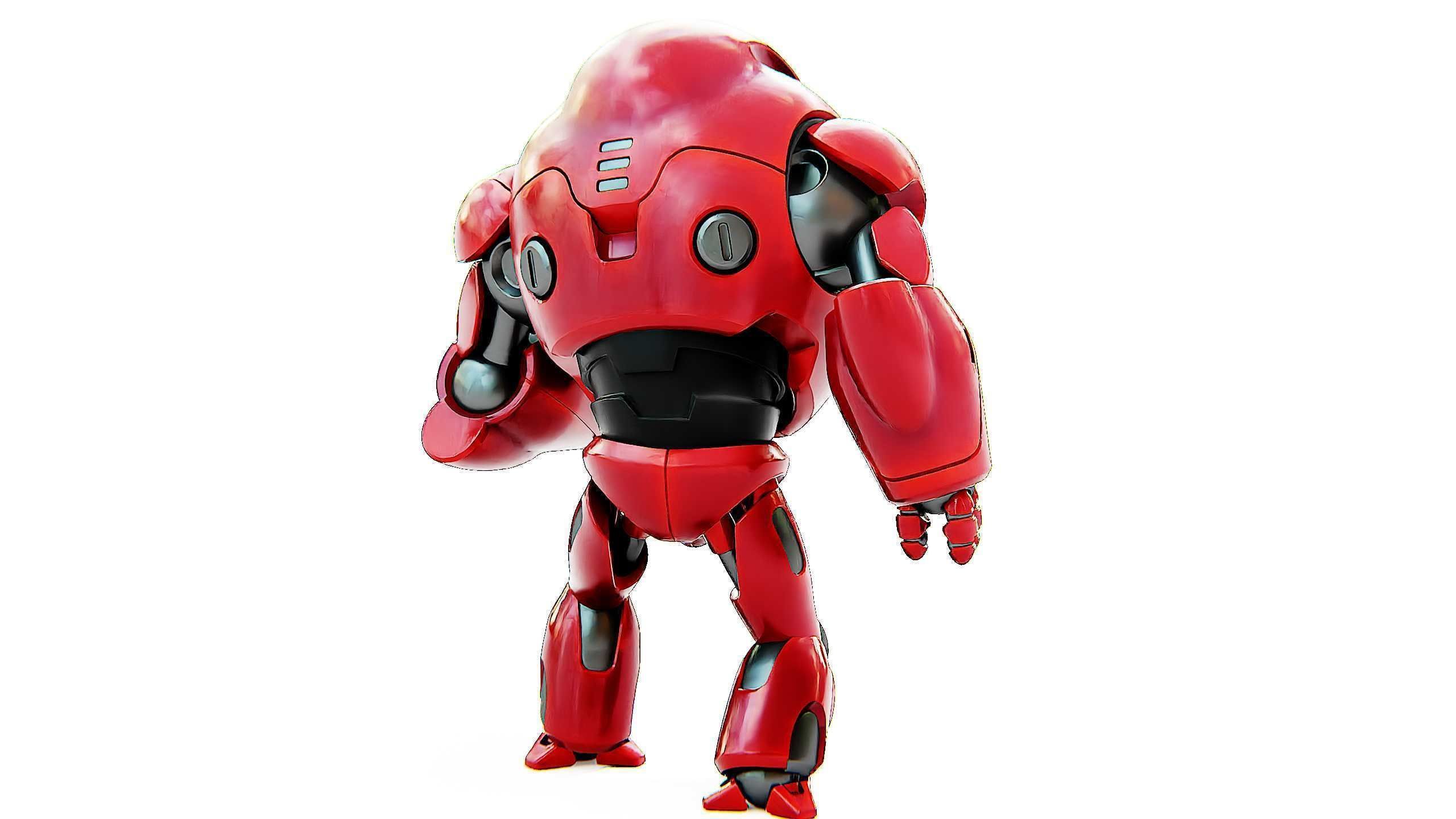 ASTRONAUT BOTV-2000 B Rigged for Unreal Engine - Unity - MIXAMO 3D model_15