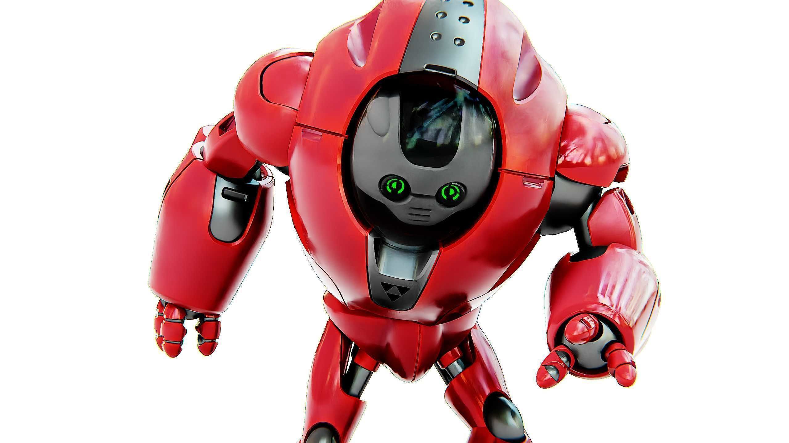 ASTRONAUT BOTV-2000 B Rigged for Unreal Engine - Unity - MIXAMO 3D model_22