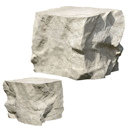 Rock Side table 50X50cm 3D model